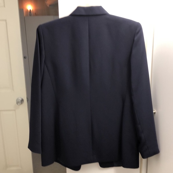NAVY STYLE & COMPANY BLAZER SIZE 14 - Picture 3 of 5